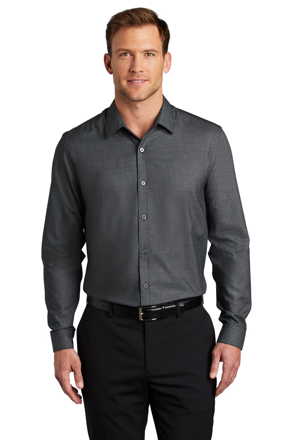 Port Authority Woven Shirts for Hospitality ® Pincheck Easy Care Shirt-Port Authority