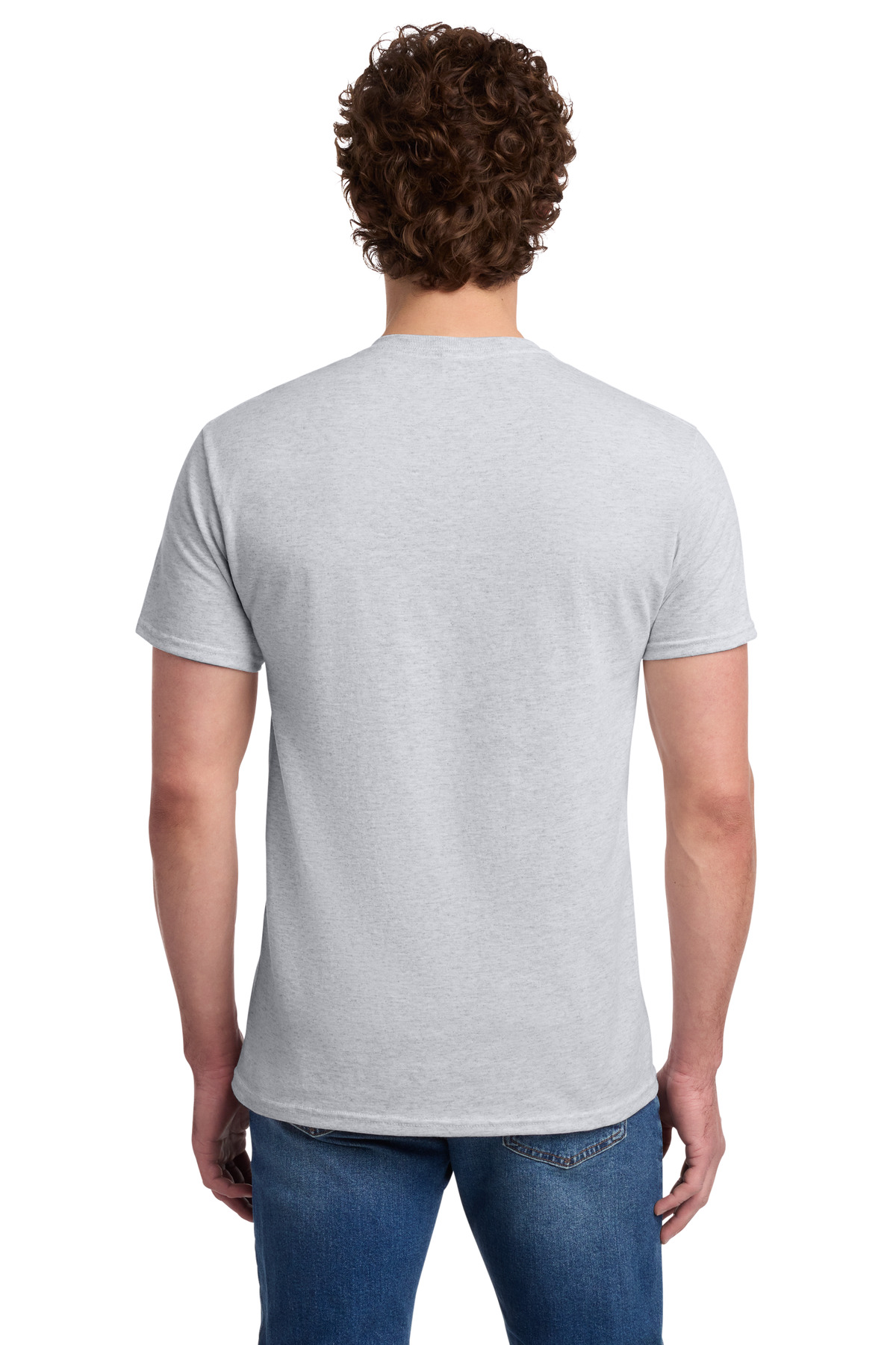Jerzees - Dri-Power 50/50 Cotton/Poly Pocket T-Shirt. back view