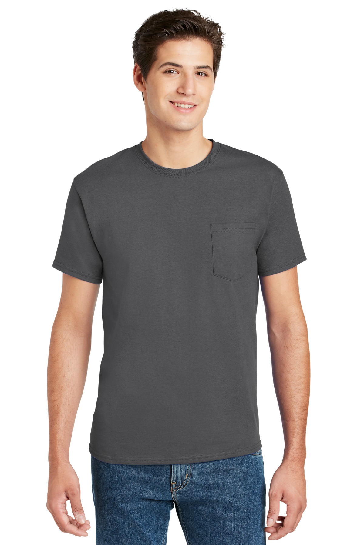 Hanes - Authentic 100% Cotton T-Shirt with Pocket - 5590