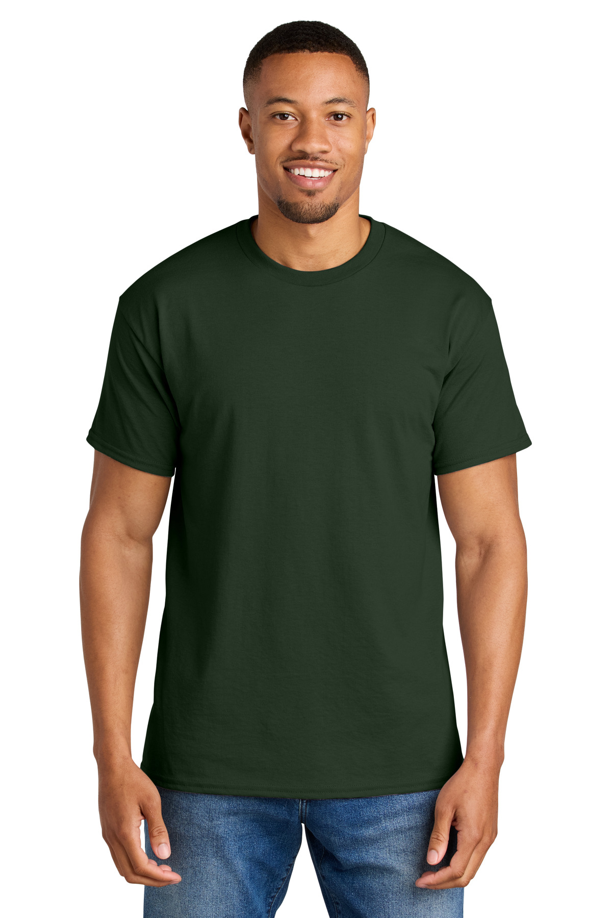 Gildan ® DryBlend ® 50 Cotton/50 Poly T-Shirt. 8000 - Forest Green