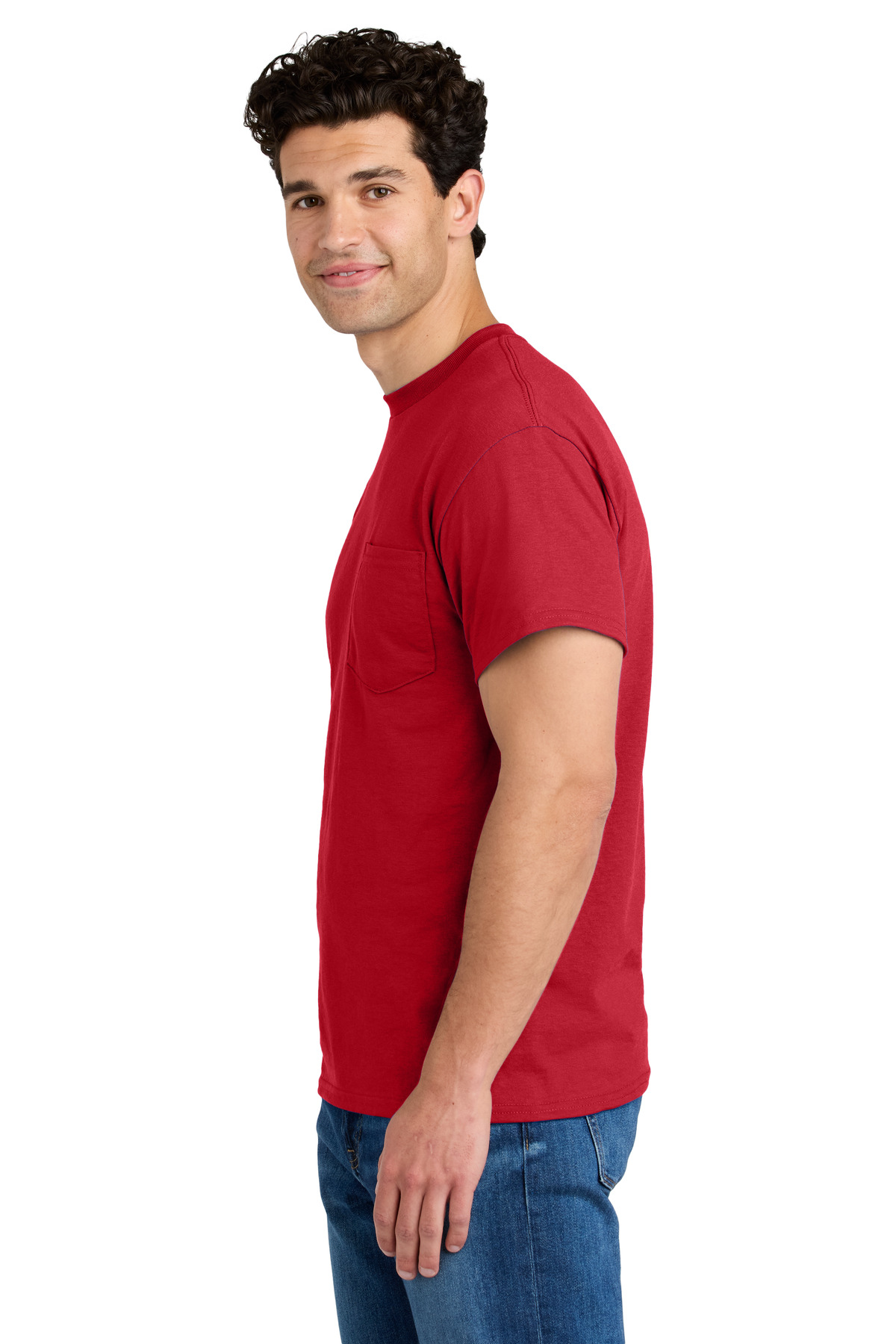 Gildan - DryBlend 50 Cotton/50 Poly Pocket T-Shirt. 8300