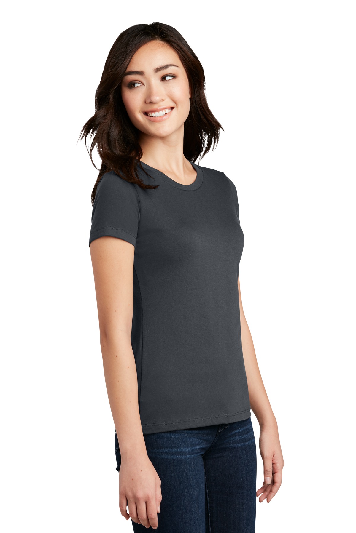 District Women's Perfect Blend CVC Tee. DM108L