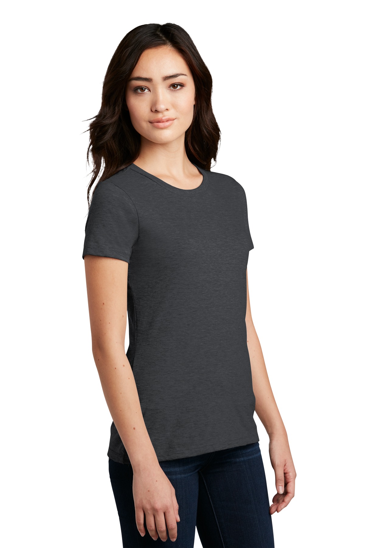 District Women's Perfect Blend CVC Tee. DM108L