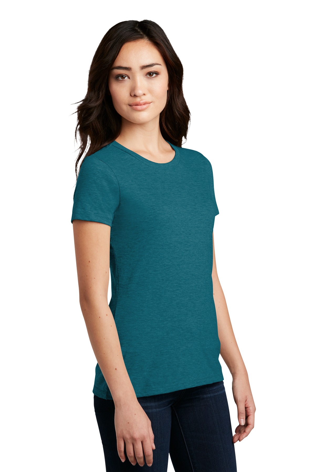 District Women's Perfect Blend CVC Tee. DM108L