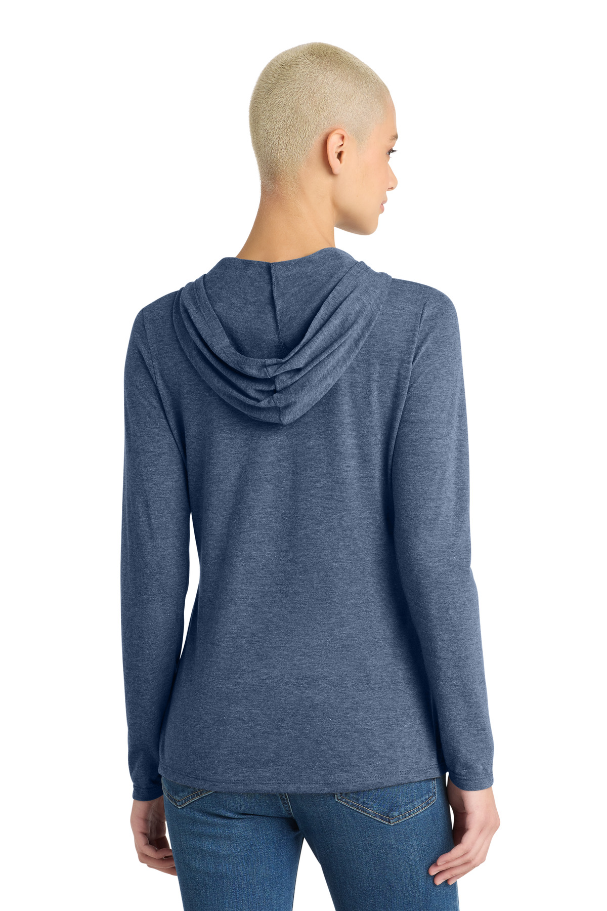 District Women's Perfect Tri Long Sleeve Hoodie. DM139L