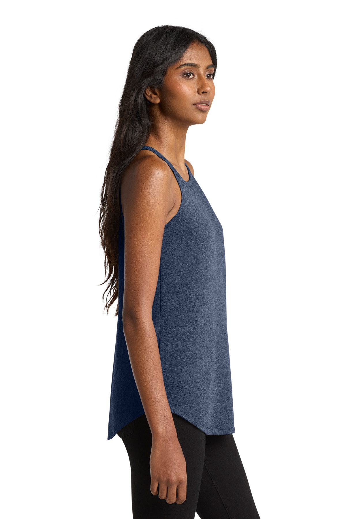 District Women's Perfect Tri Rocker Tank. DT137L