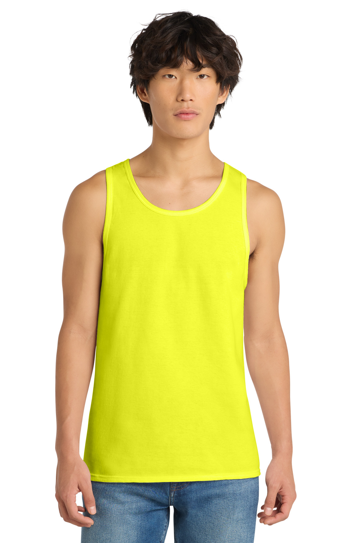 District ® The Concert Tank ® . DT5300 - Neon Yellow