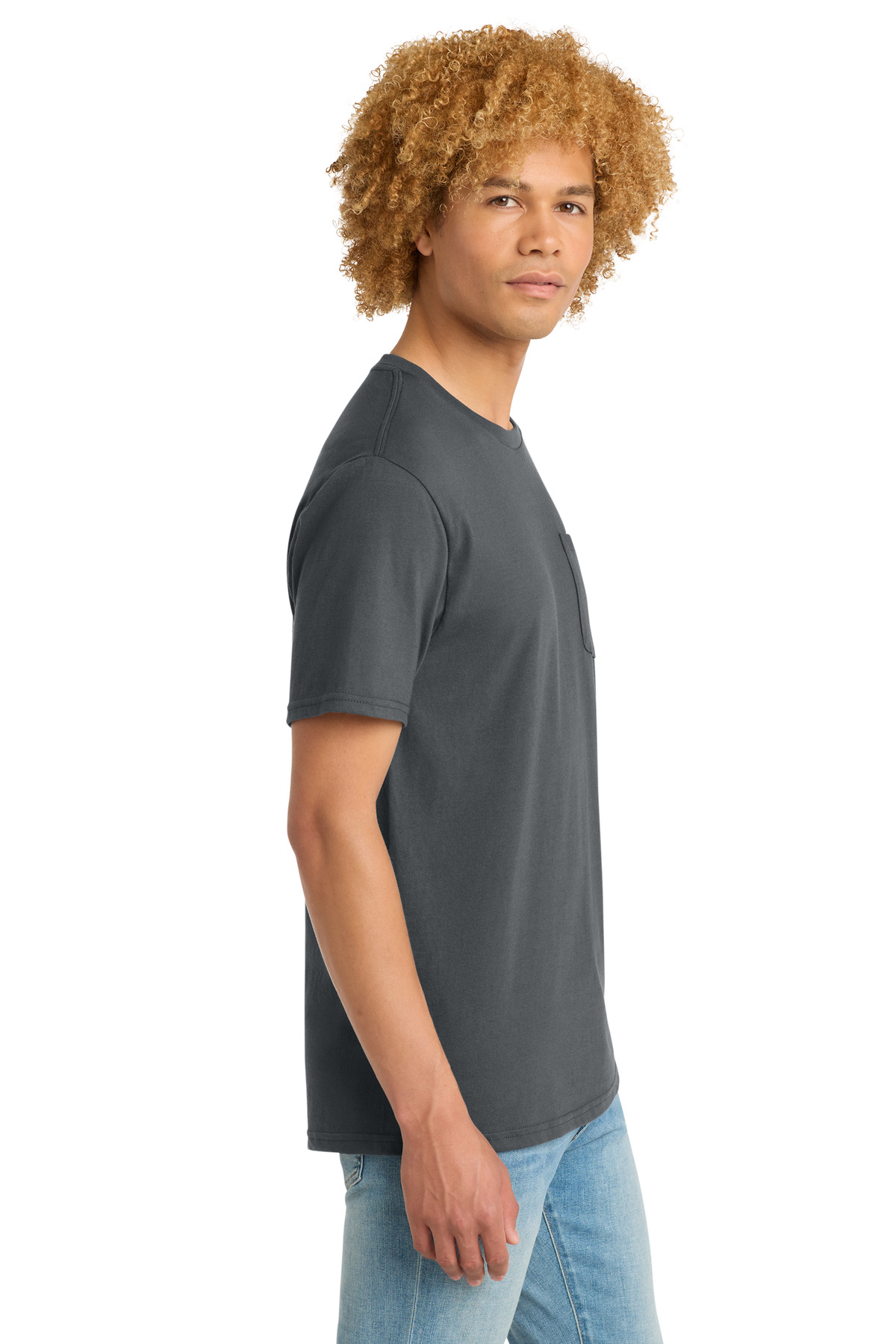 District Very Important Tee with Pocket. DT6000P