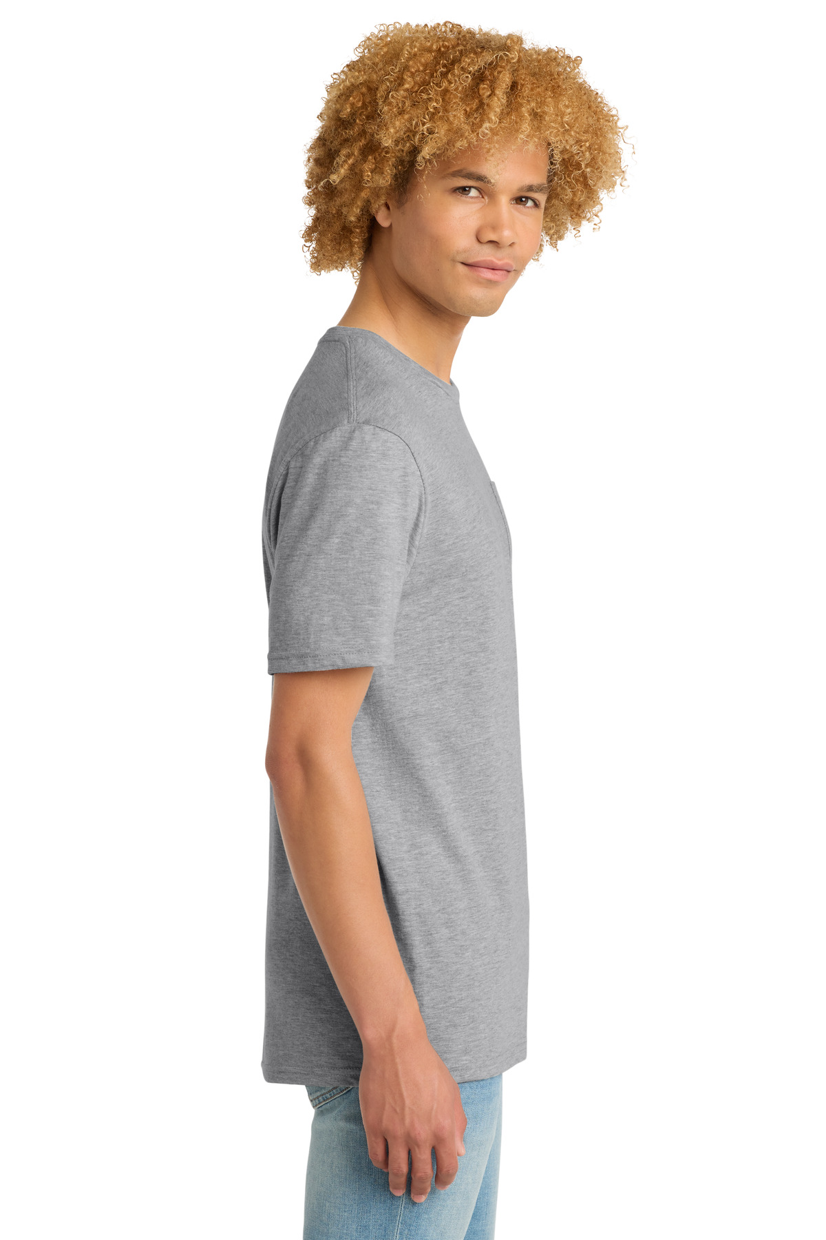 District Very Important Tee with Pocket. DT6000P