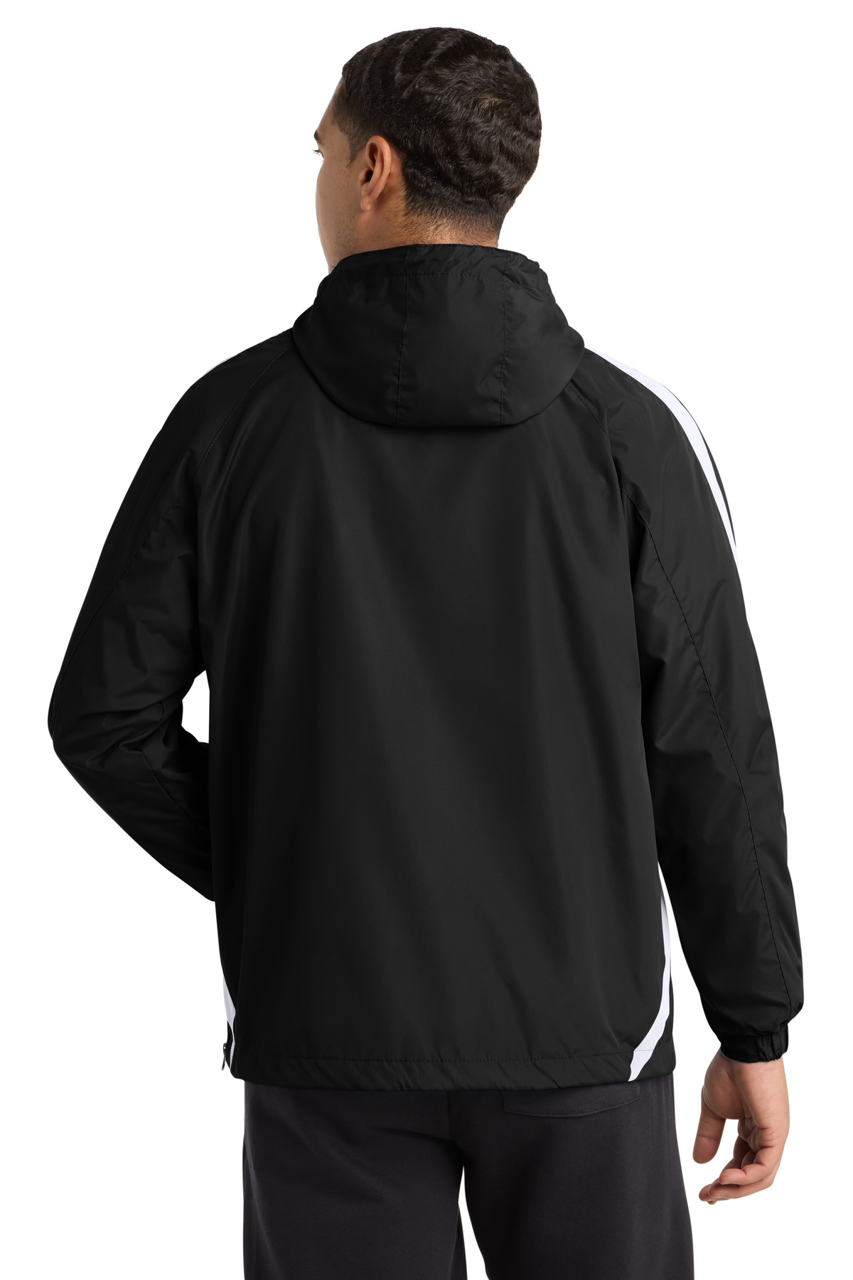 Sport-Tek Colorblock Raglan Anorak. JST63