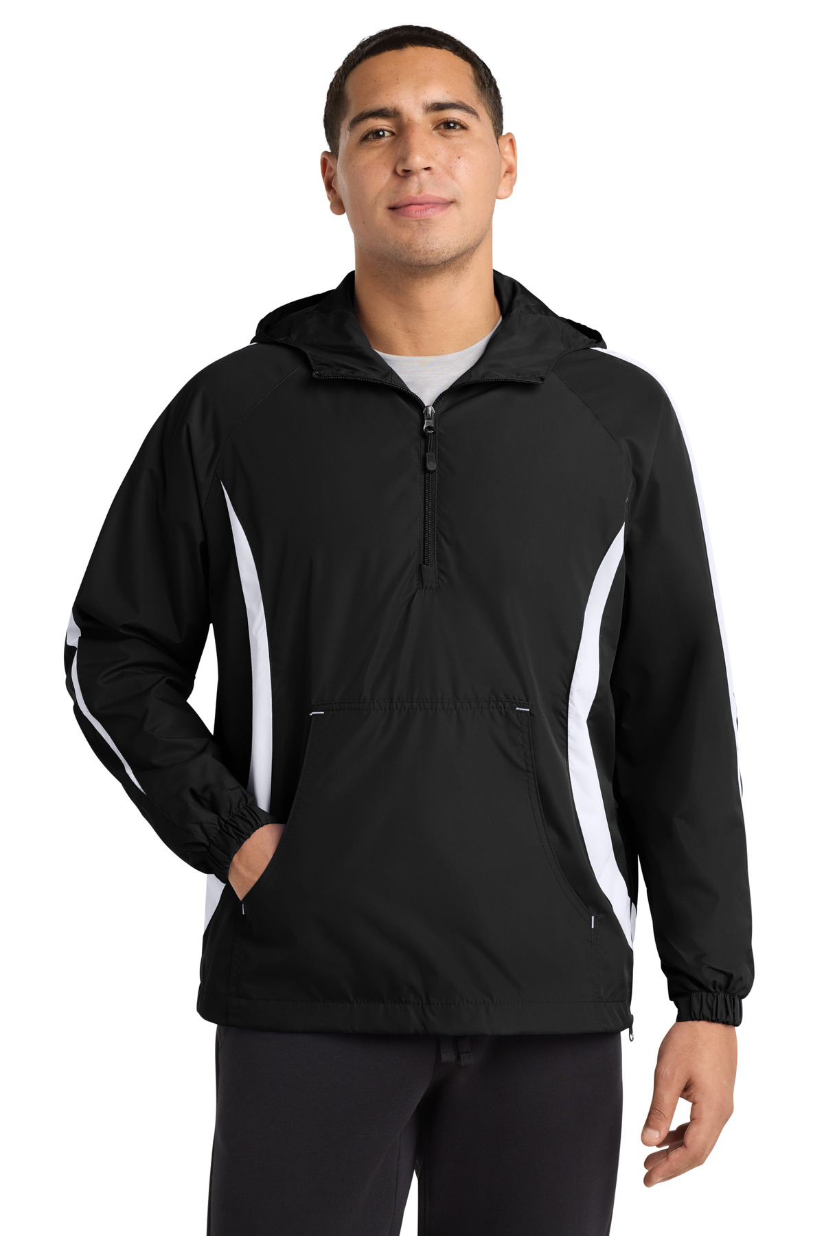 Sport-Tek Colorblock Raglan Anorak-Sport&#45;Tek