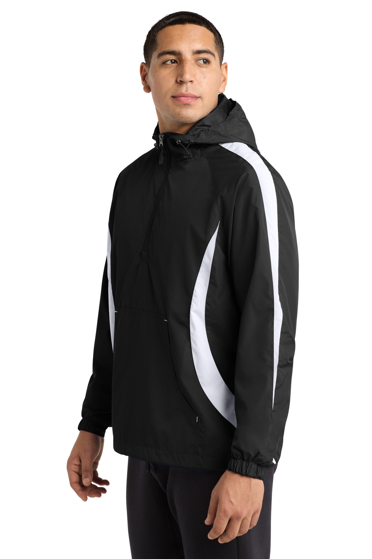 Sport-Tek Colorblock Raglan Anorak. JST63