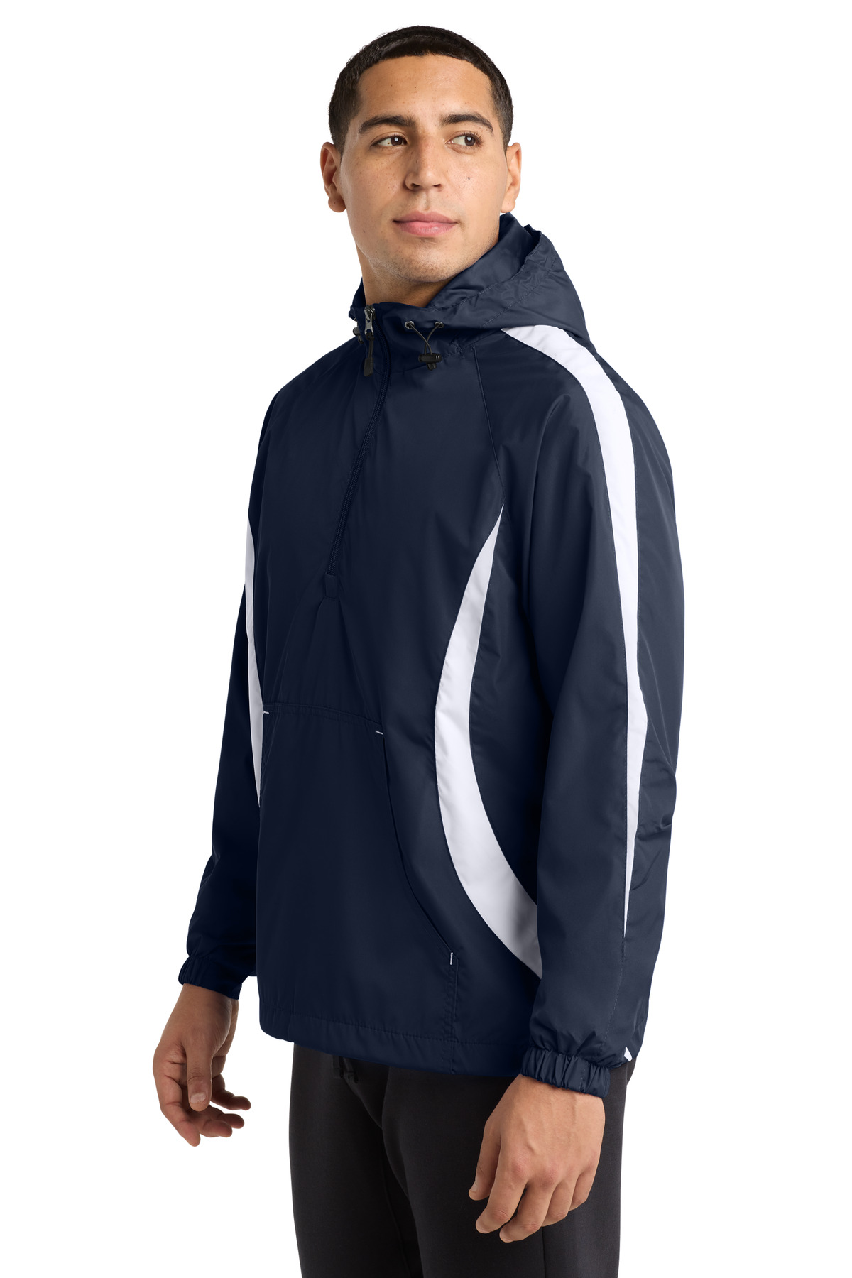 Sport-Tek Colorblock Raglan Anorak. JST63