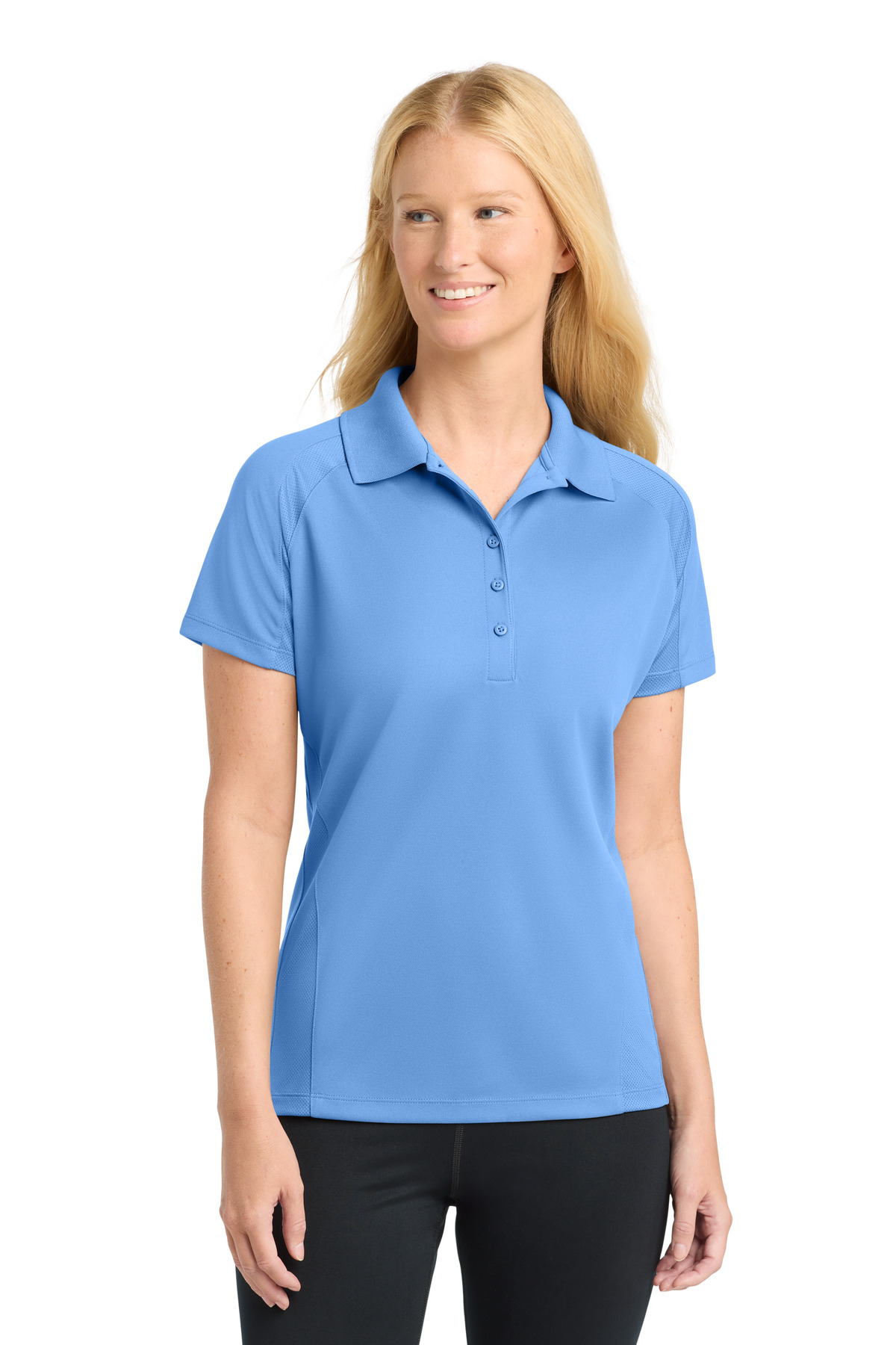 Sport-Tek Women's Dri-Mesh Pro Polo. L474