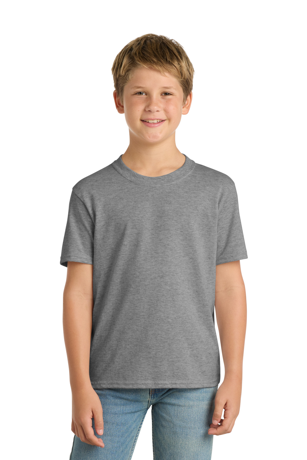 Port & Co ™ Youth Core Blend Tee. PC55Y - Athletic Heather