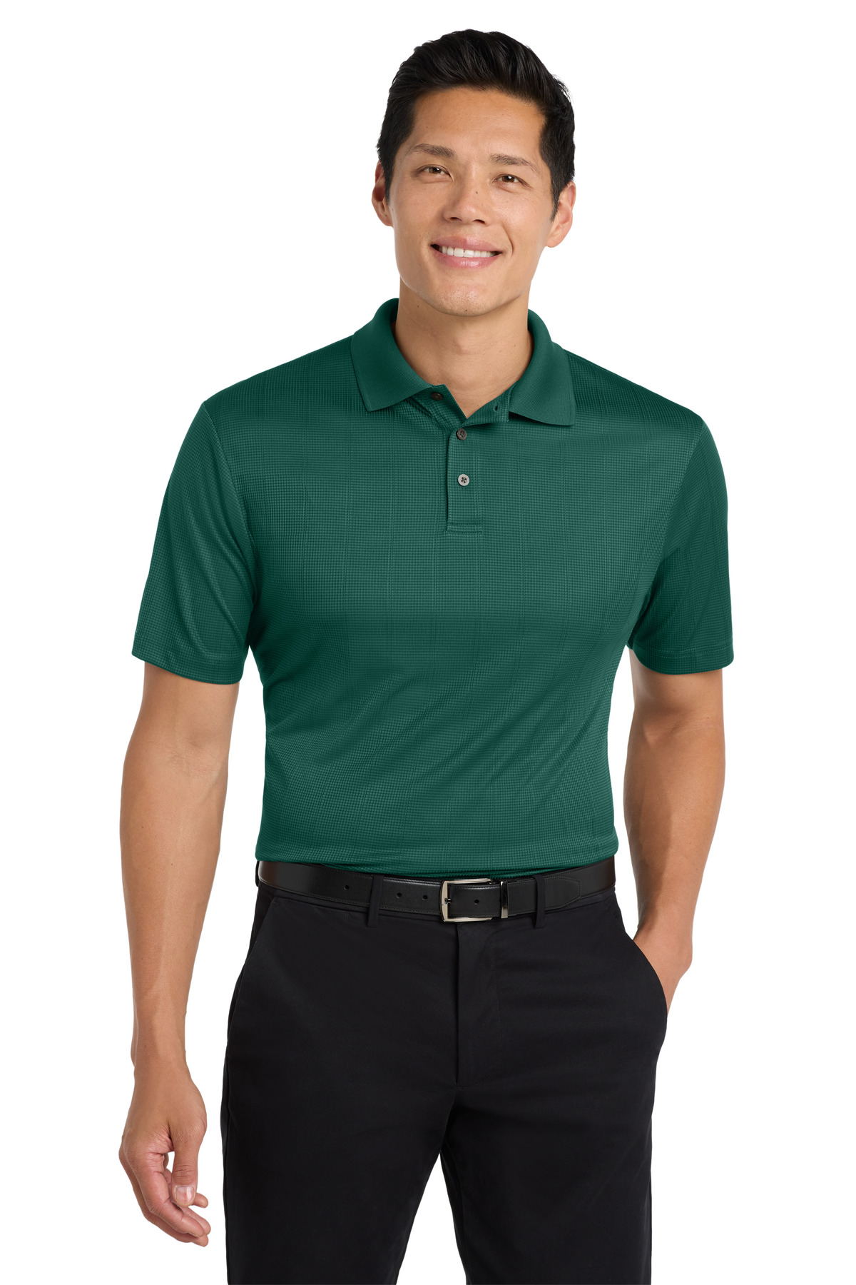 Port Authority Port Authority Performance Fine Jacquard Polo. K528 in Green Glen