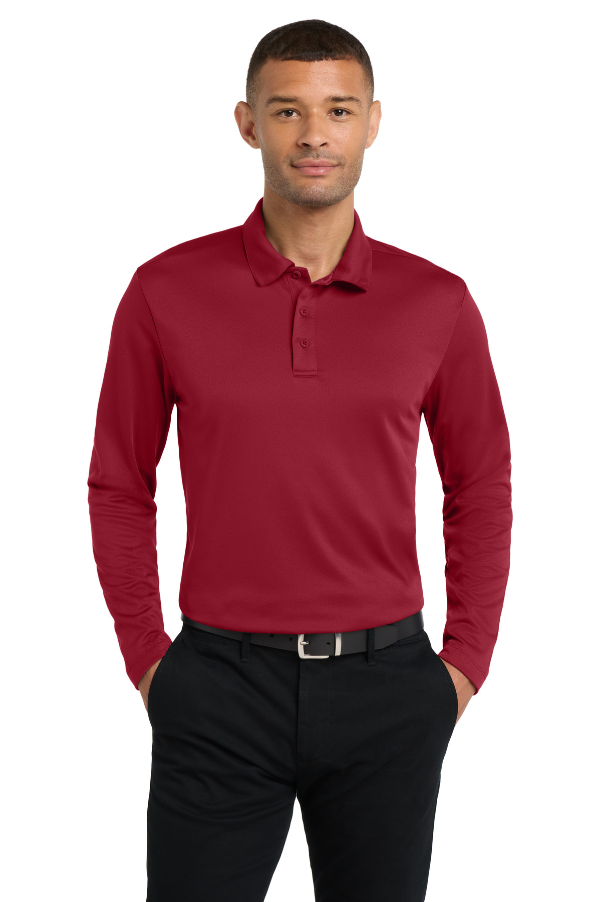 Port Authority ® Silk Touch™ Performance Long Sleeve Polo. K540LS - Image 5