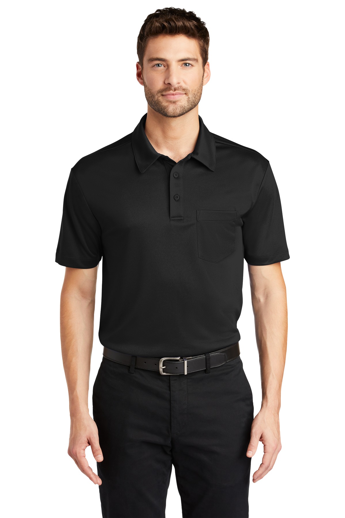 Port Authority Silk Touch Performance Pocket Polo-Port Authority