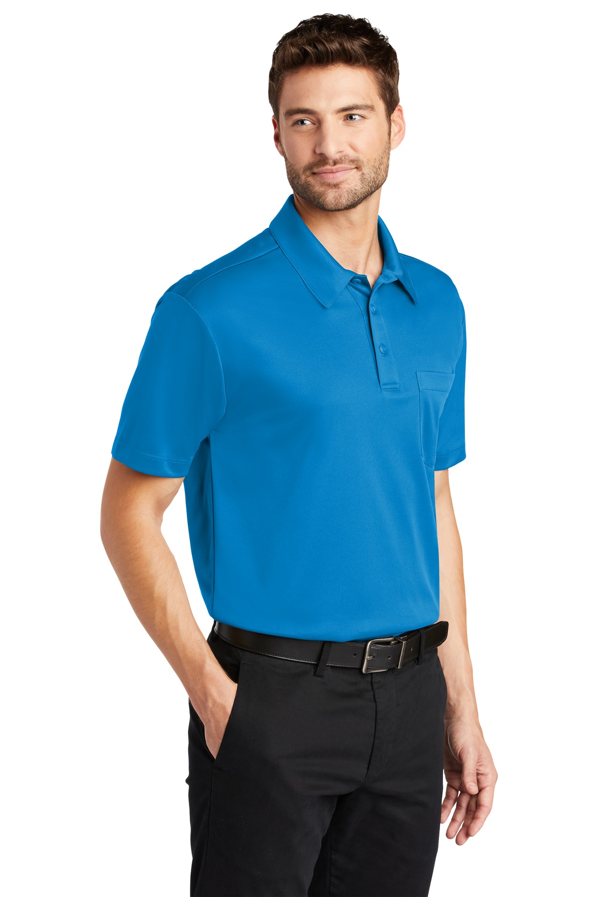 Port Authority Silk Touch Performance Pocket Polo. K540P