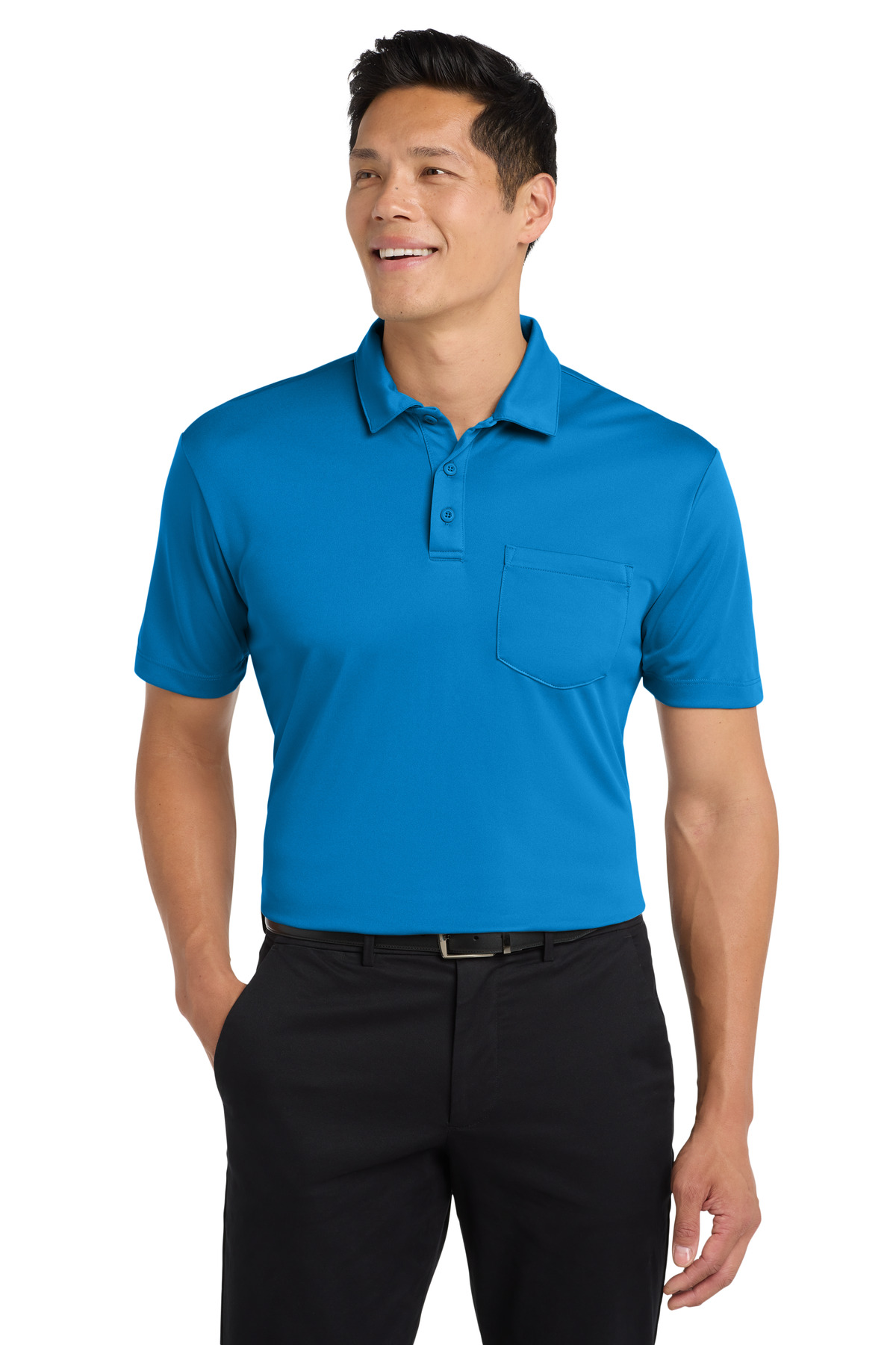 Port Authority ® Silk Touch™ Performance Pocket Polo. K540P - Image 2