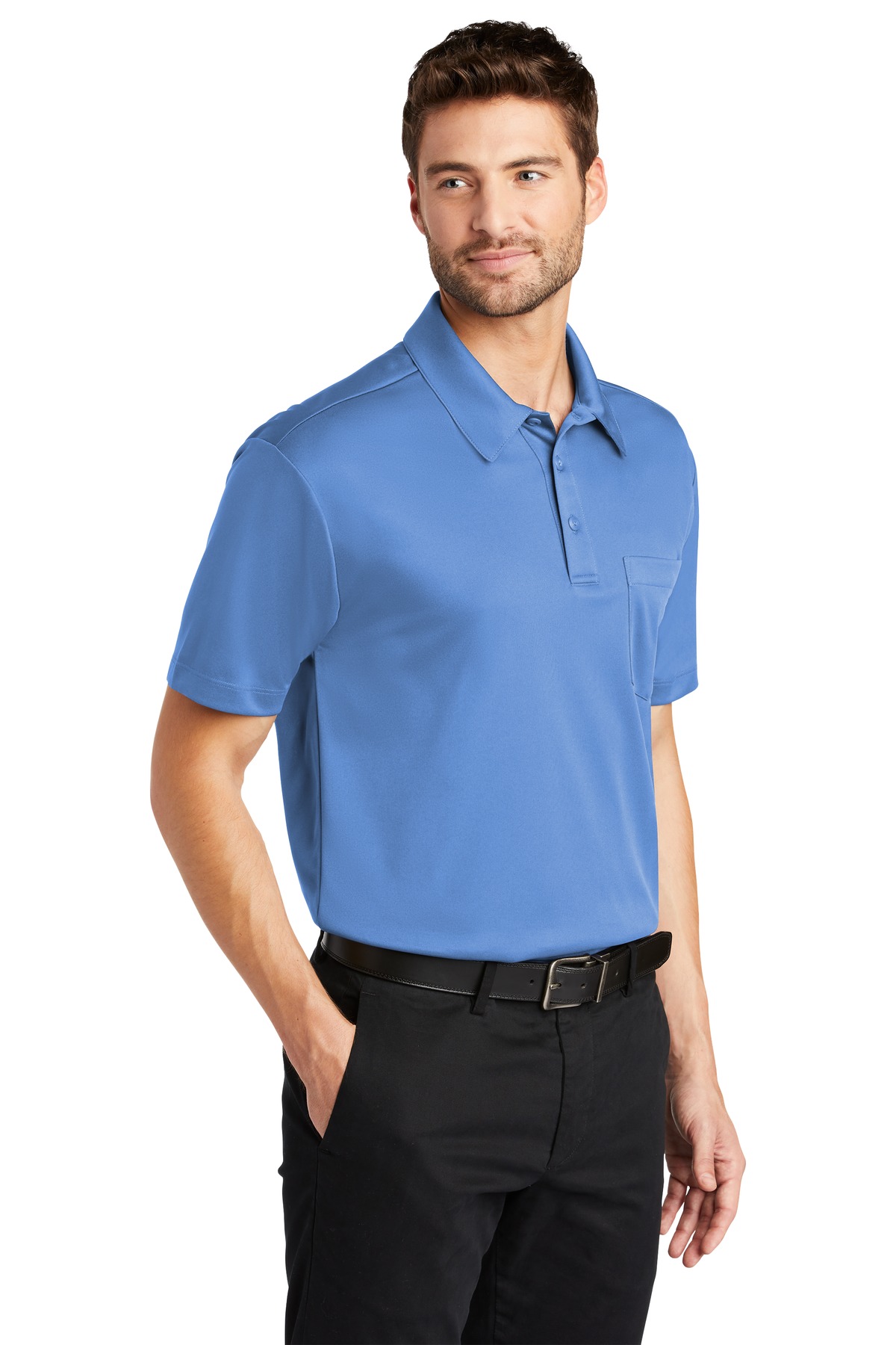 Port Authority Silk Touch Performance Pocket Polo. K540P