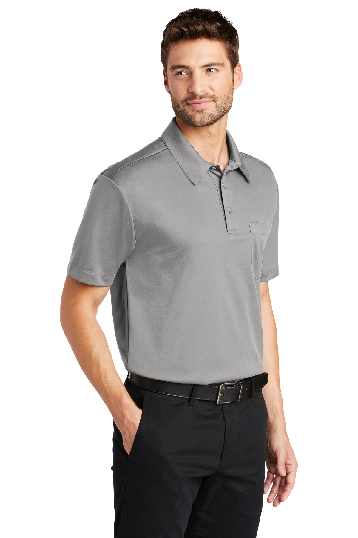 Port Authority Silk Touch Performance Pocket Polo. K540P