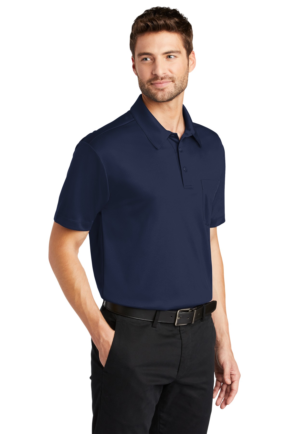 Port Authority Silk Touch Performance Pocket Polo. K540P