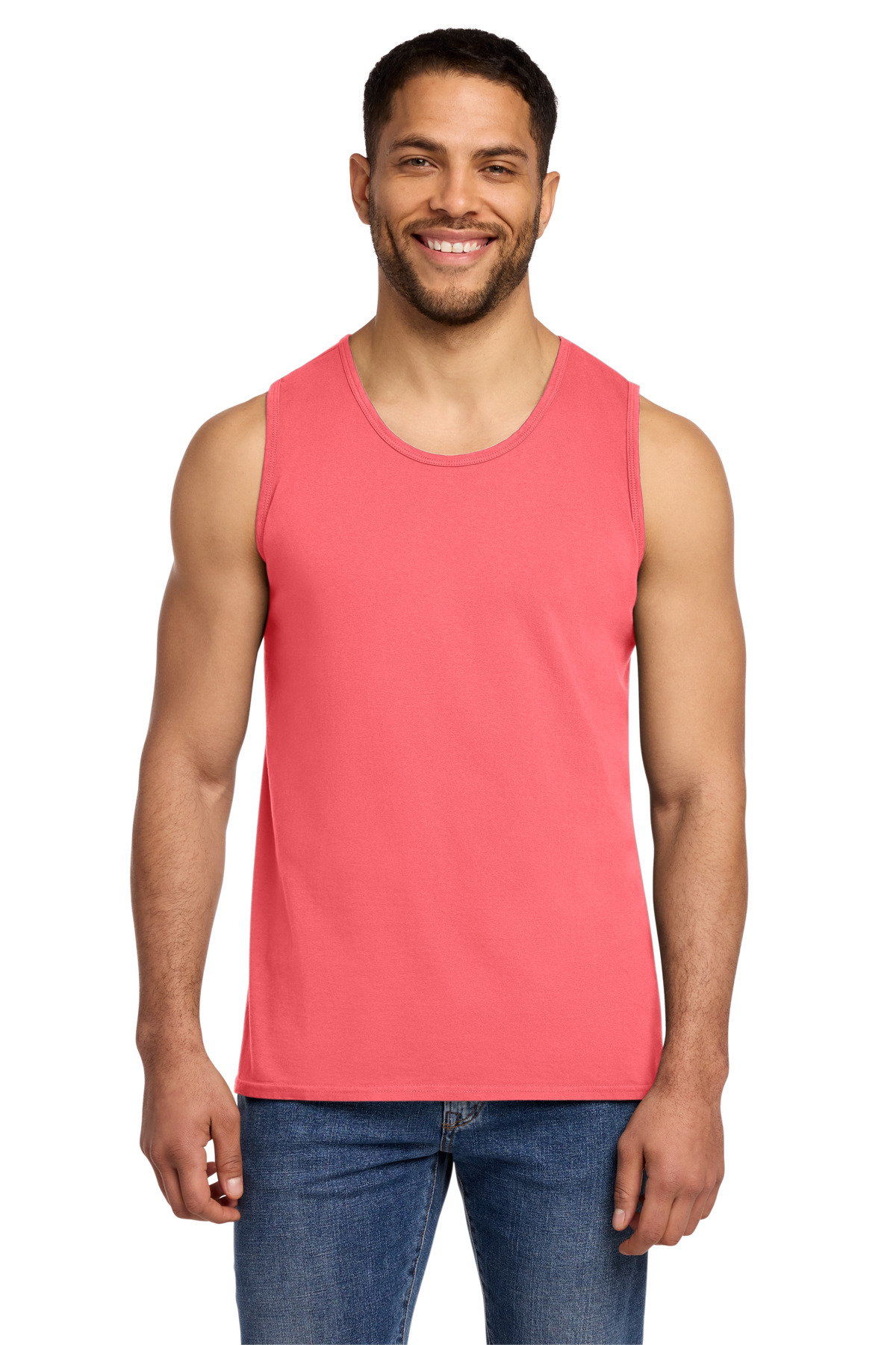 Port & Co ™ Beach Wash ® Garment-Dyed Tank. PC099TT - Neon Coral