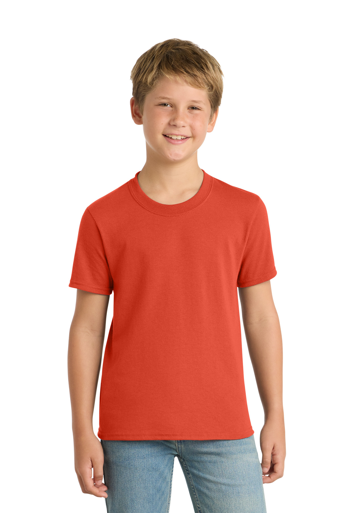 Port & Co ™ Youth Core Blend Tee. PC55Y - Orange