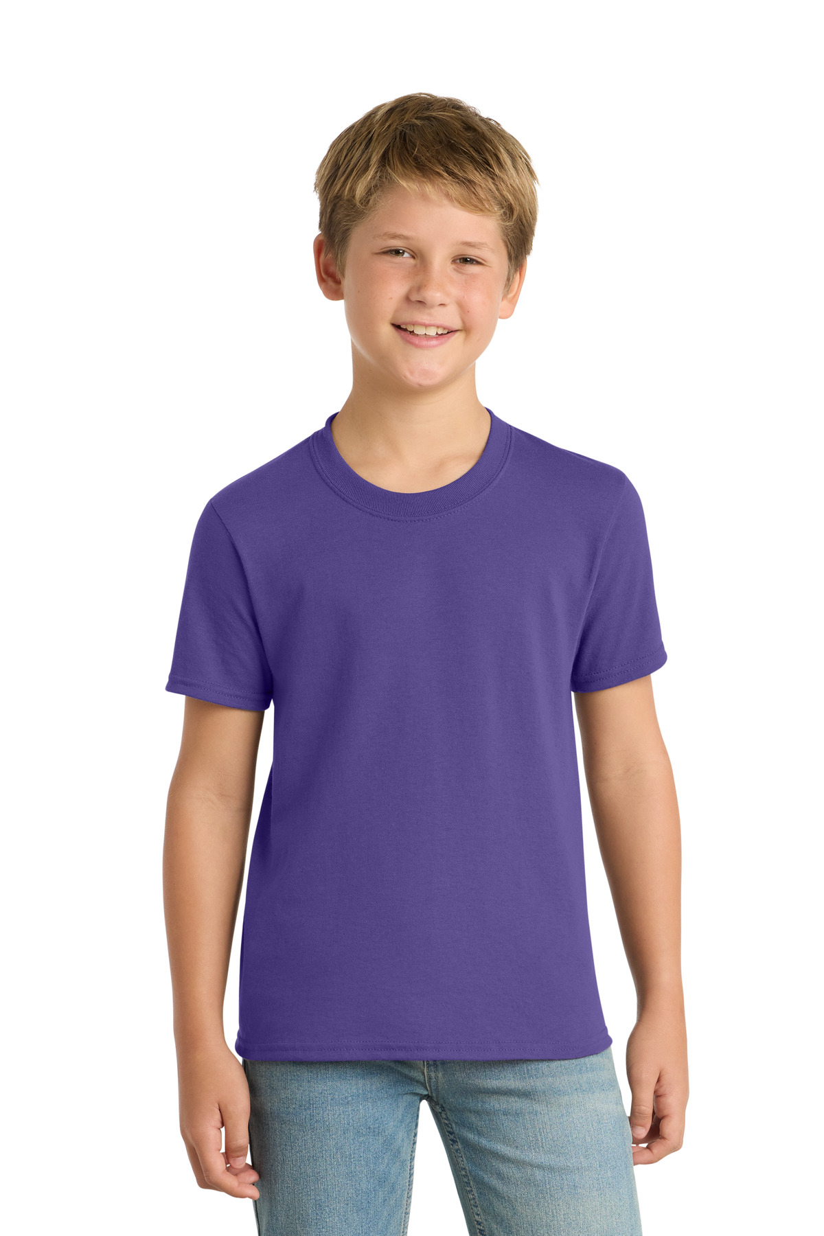Port & Co ™ Youth Core Blend Tee. PC55Y - Purple