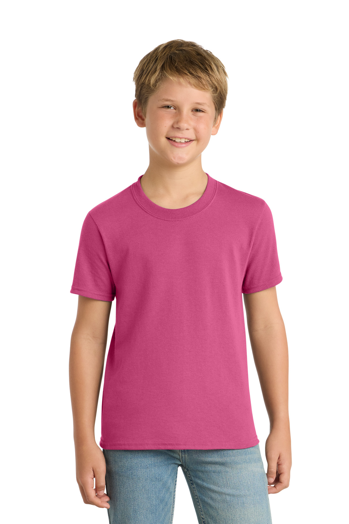 Port & Co ™ Youth Core Blend Tee. PC55Y - Sangria