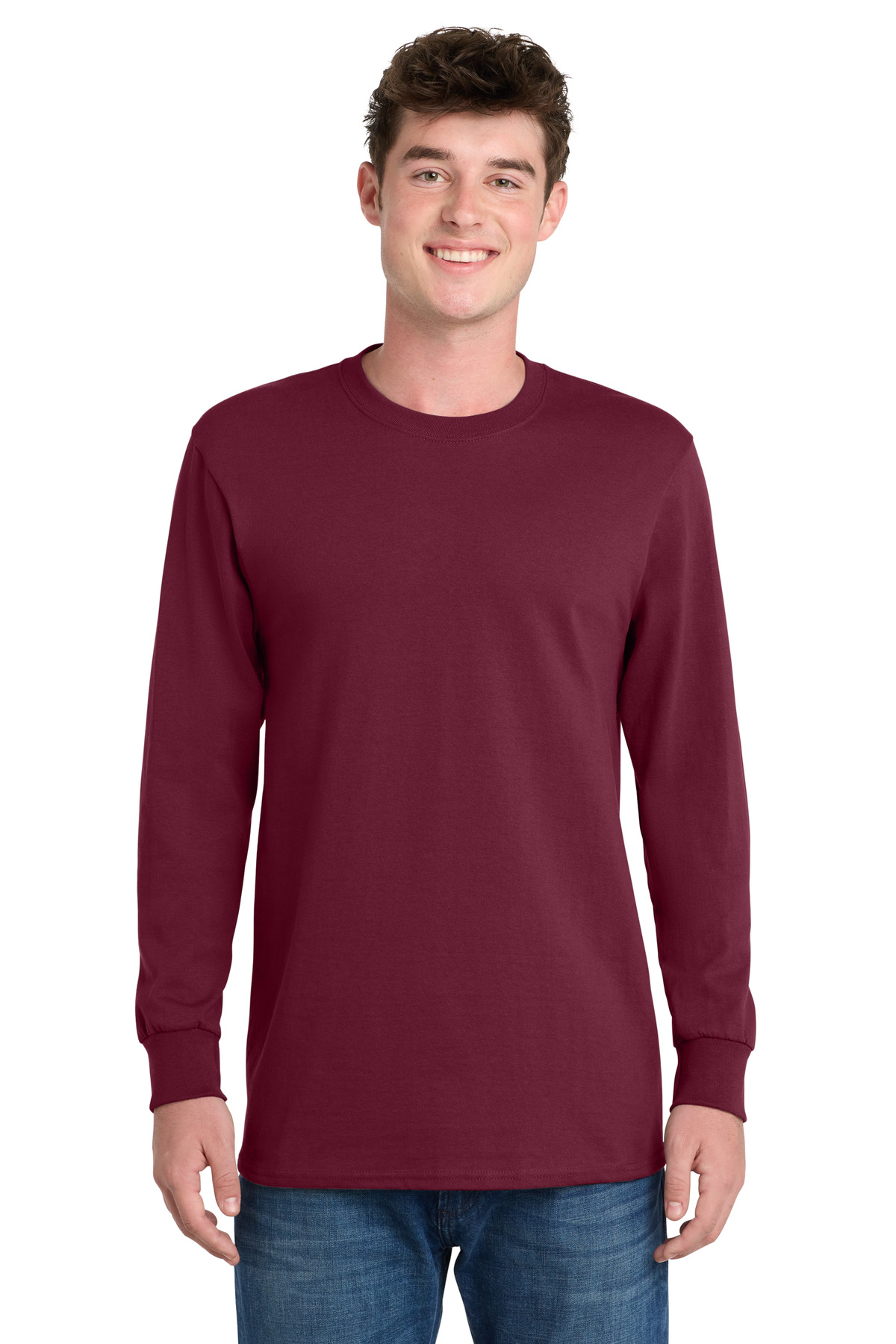 Port & Co PC61LST swatch in Cardinal