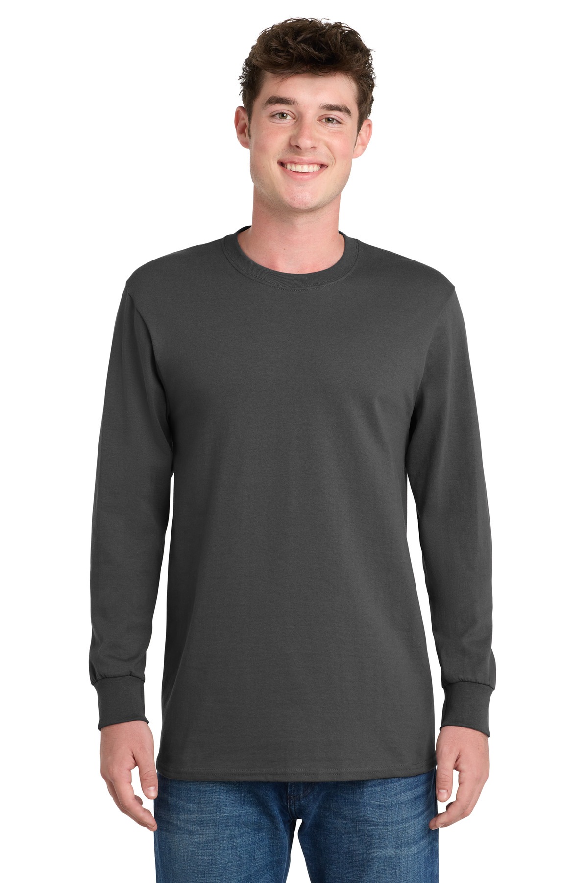 Port & Co Long Sleeve Essential Tee. PC61LS