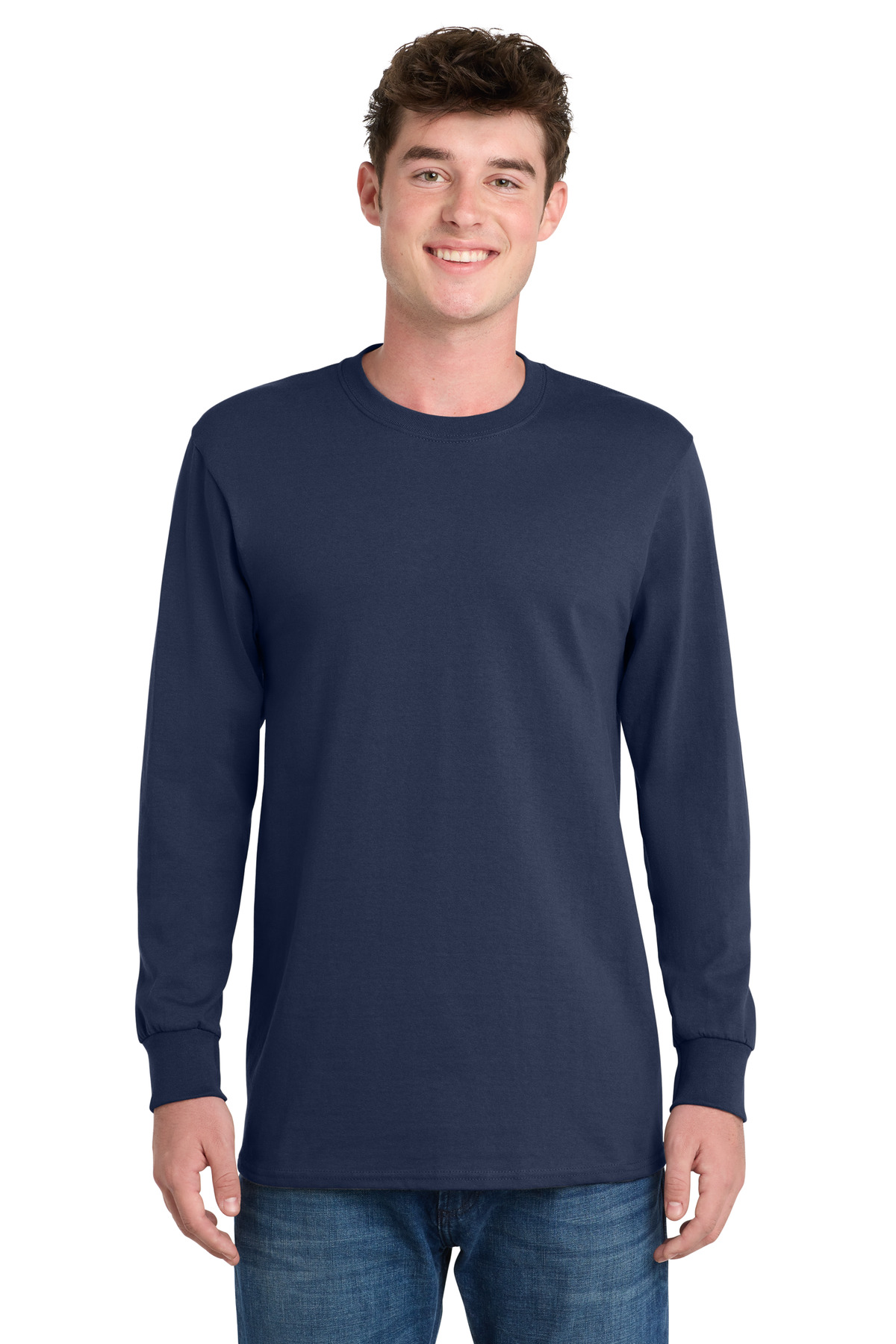 Port & Co Long Sleeve Essential Tee. PC61LS