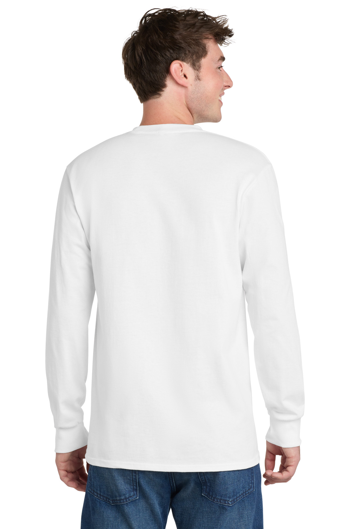 Port & Co Long Sleeve Essential Tee. PC61LS