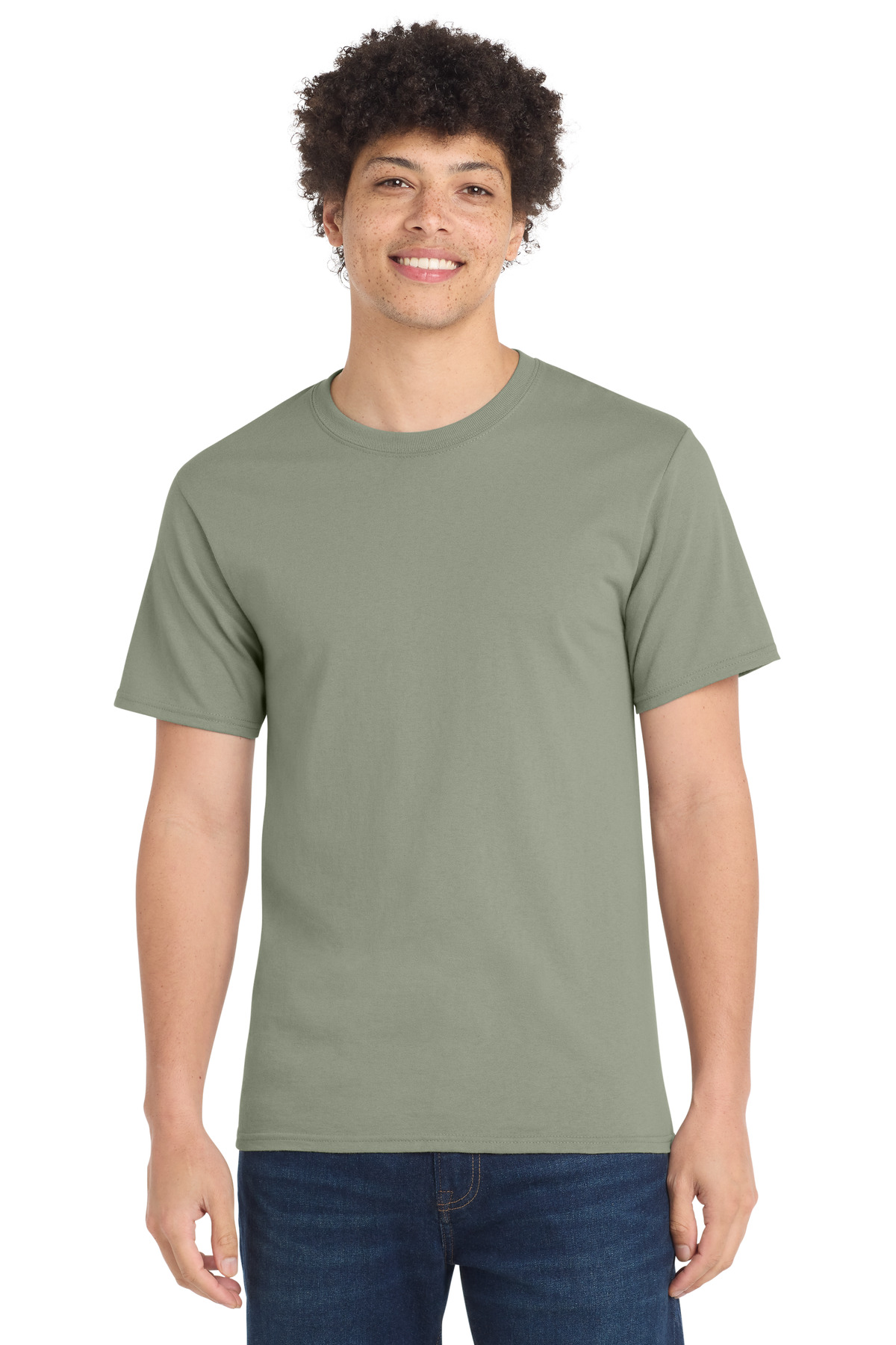 Port & Co ™ Essential Tee. PC61 - Stonewashed Green