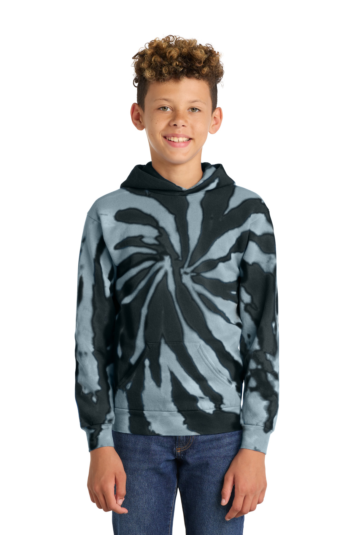 Port & Co Youth Tie-Dye Pullover Hooded Sweatshirt-Port & Co
