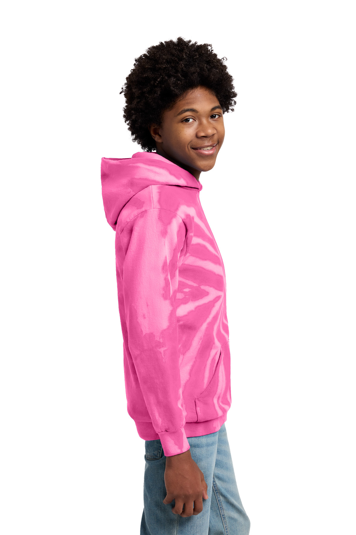 Port & Co Youth Tie-Dye Pullover Hooded Sweatshirt. PC146Y