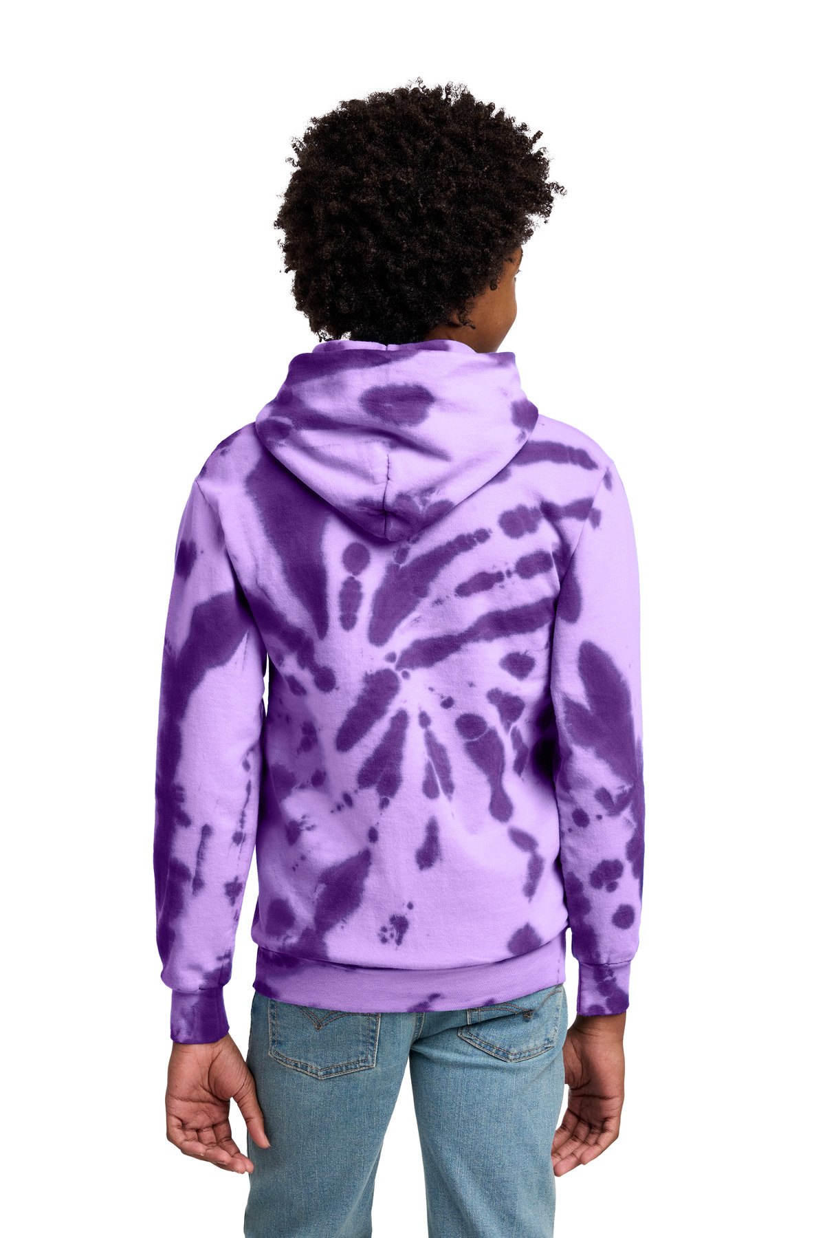 Port & Co Youth Tie-Dye Pullover Hooded Sweatshirt. PC146Y