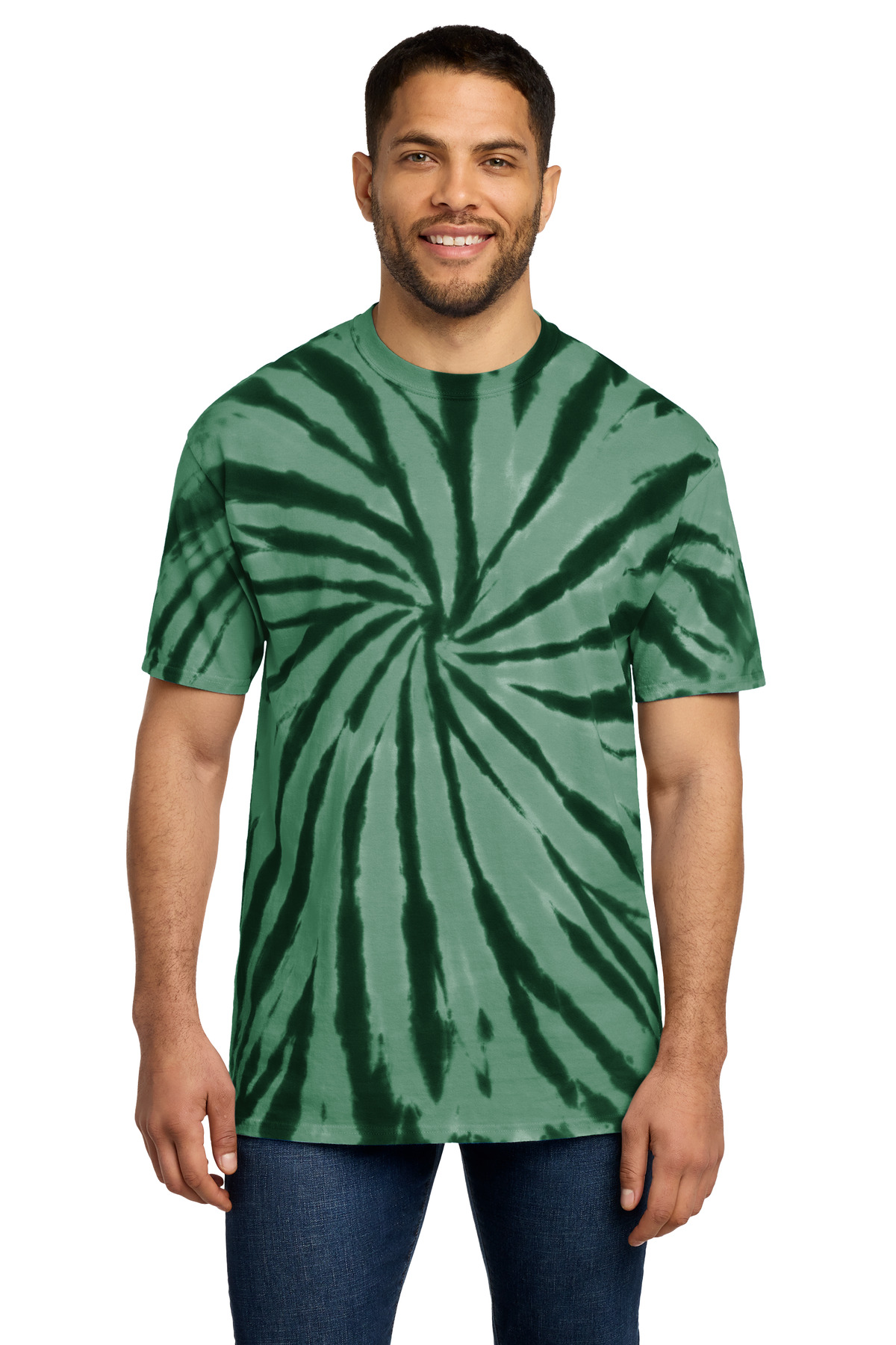 Port & Co ™ Tie-Dye Tee. PC147 - Forest Green