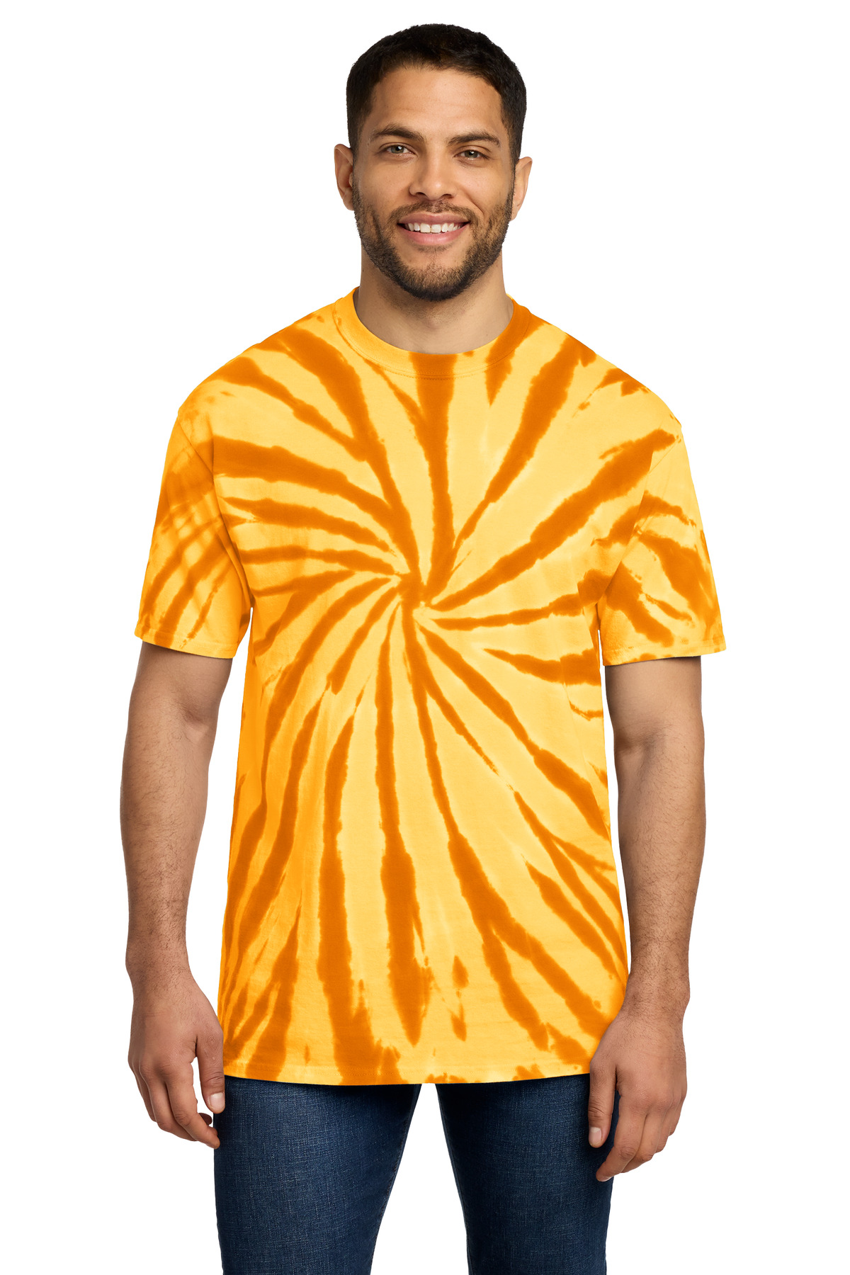 Port & Co ™ Tie-Dye Tee. PC147 - Gold