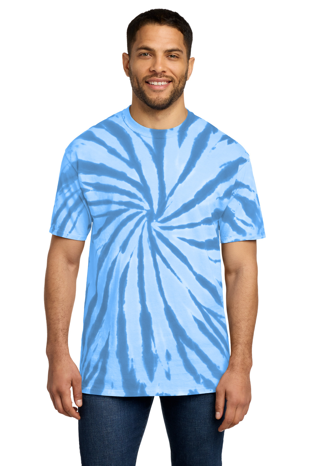 Port & Co ™ Tie-Dye Tee. PC147 - Light Blue