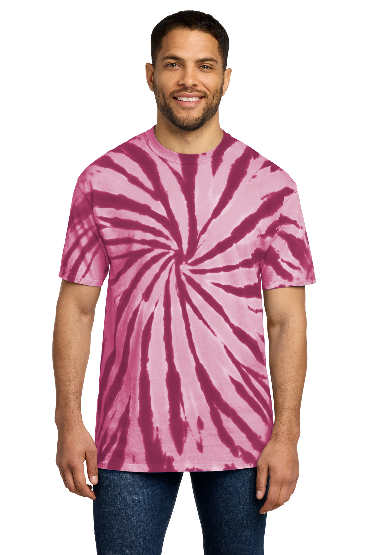 Port & Co ™ Tie-Dye Tee. PC147 - Maroon