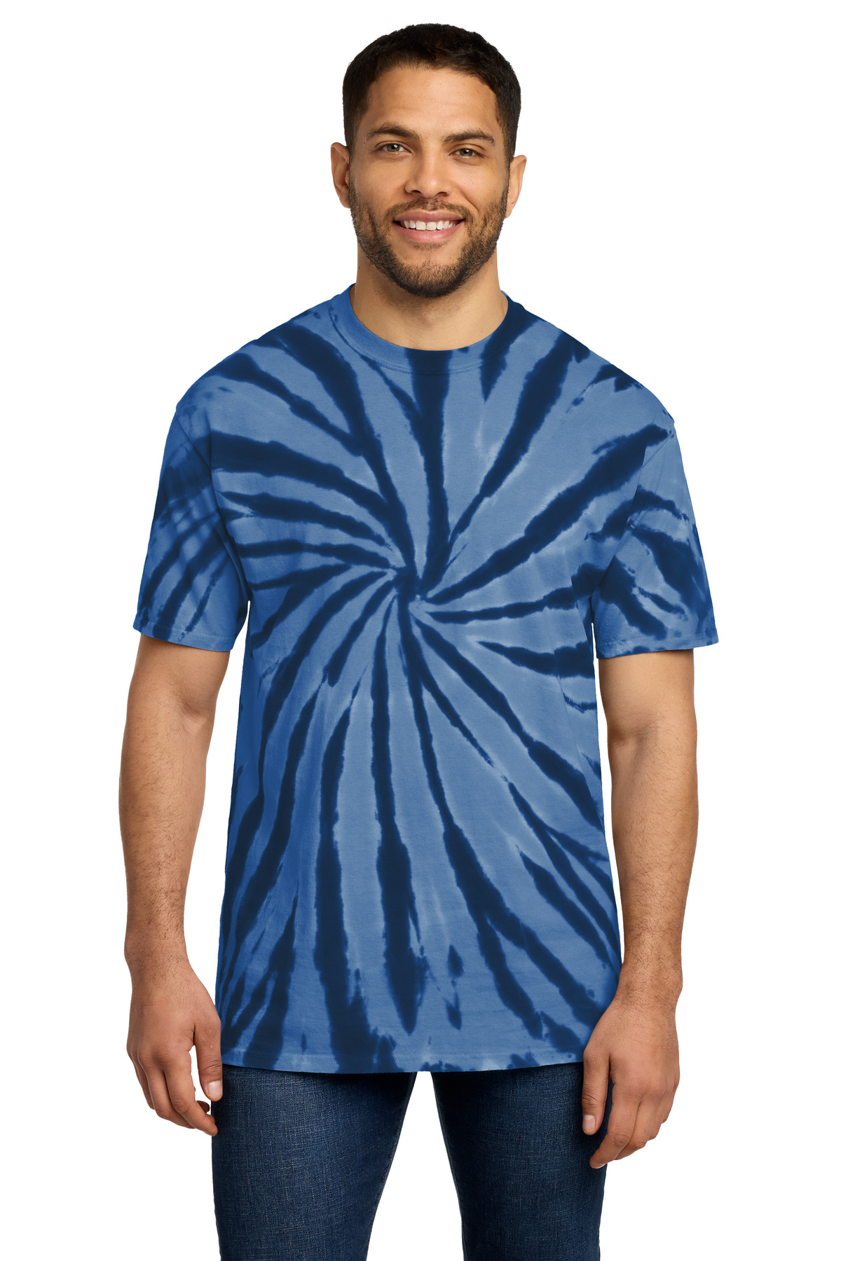 Port & Co ™ Tie-Dye Tee. PC147 - Navy