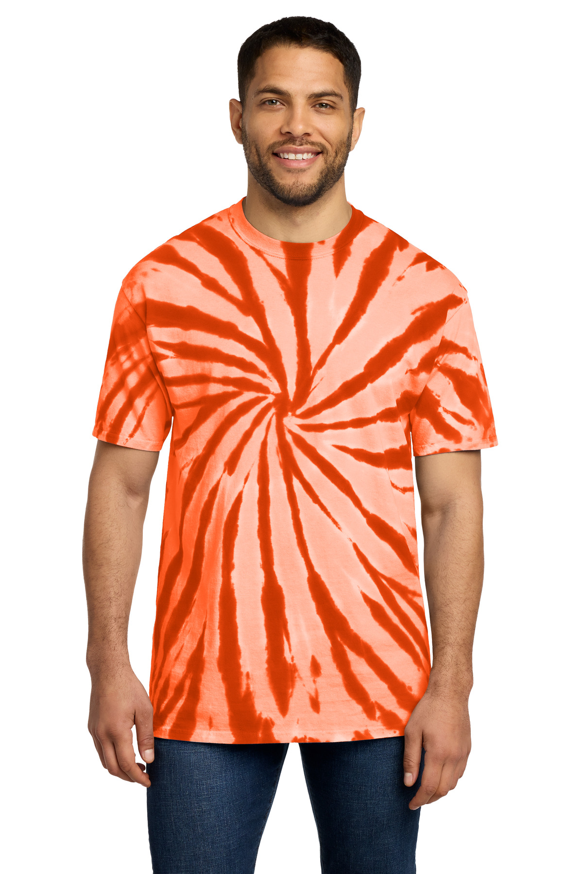 Port & Co ™ Tie-Dye Tee. PC147 - Orange