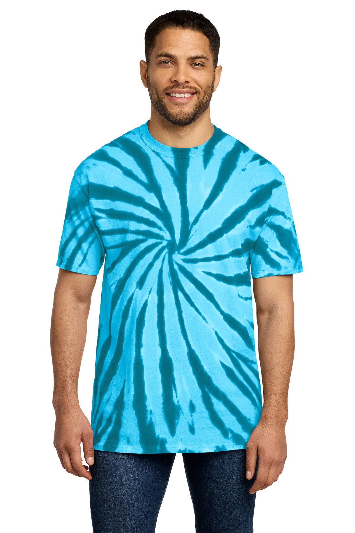 Port & Co ™ Tie-Dye Tee. PC147 - Turquoise