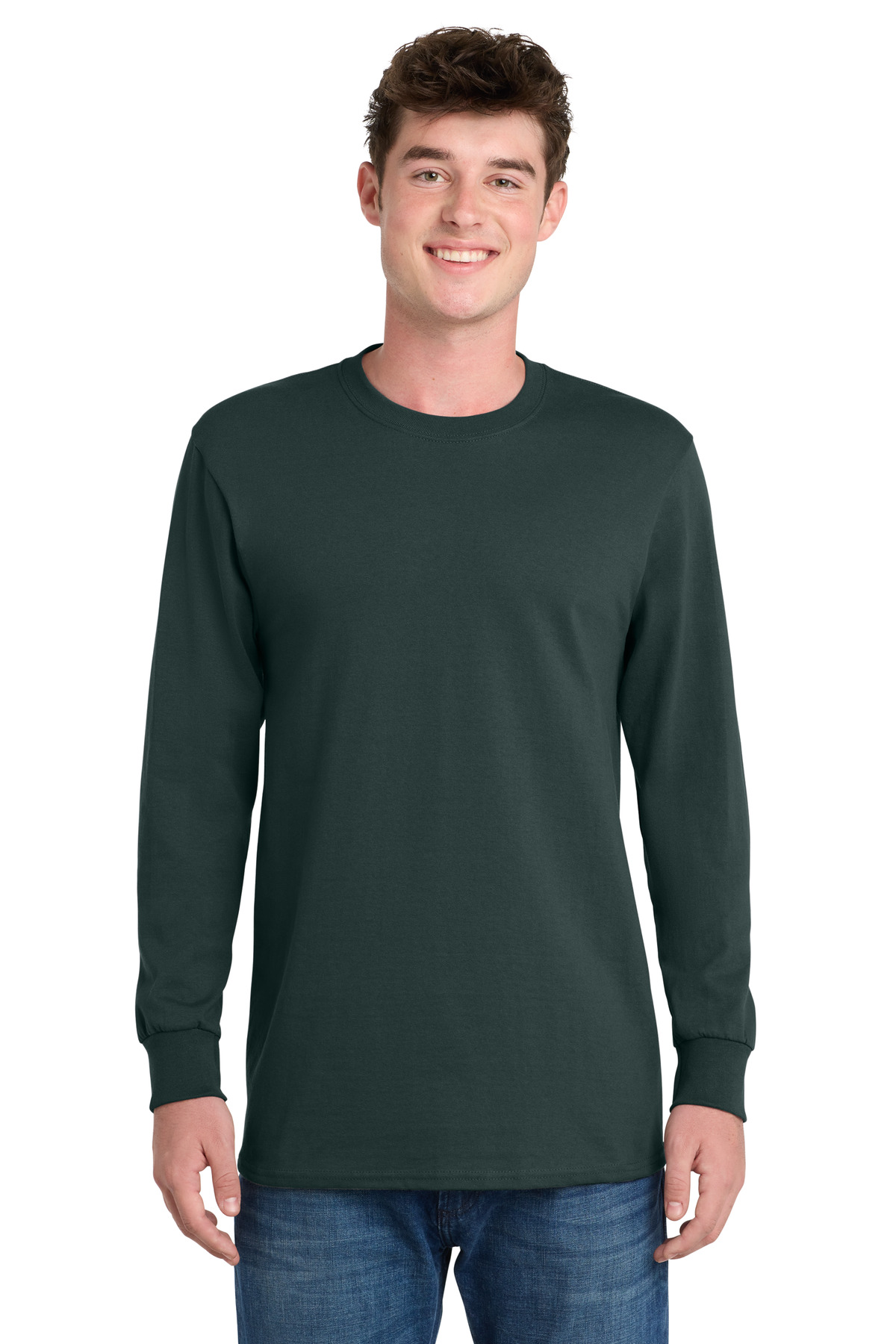 Port & Co PC61LST swatch in Dark Green