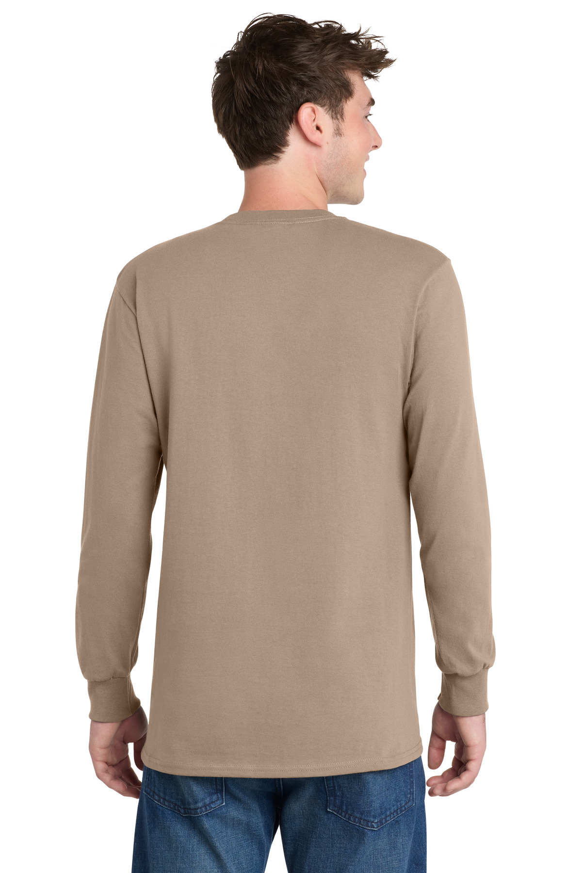 Port & Co Tall Long Sleeve Essential Tee. PC61LST