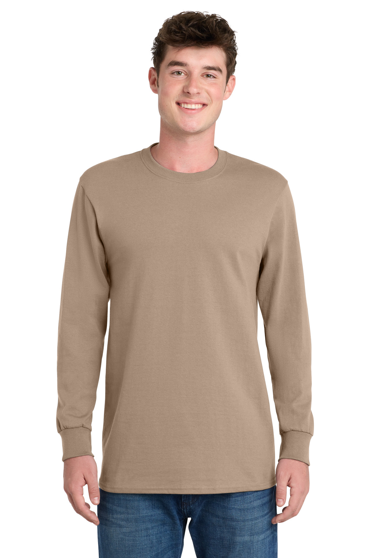 Port & Co Tall Long Sleeve Essential Tee. PC61LST