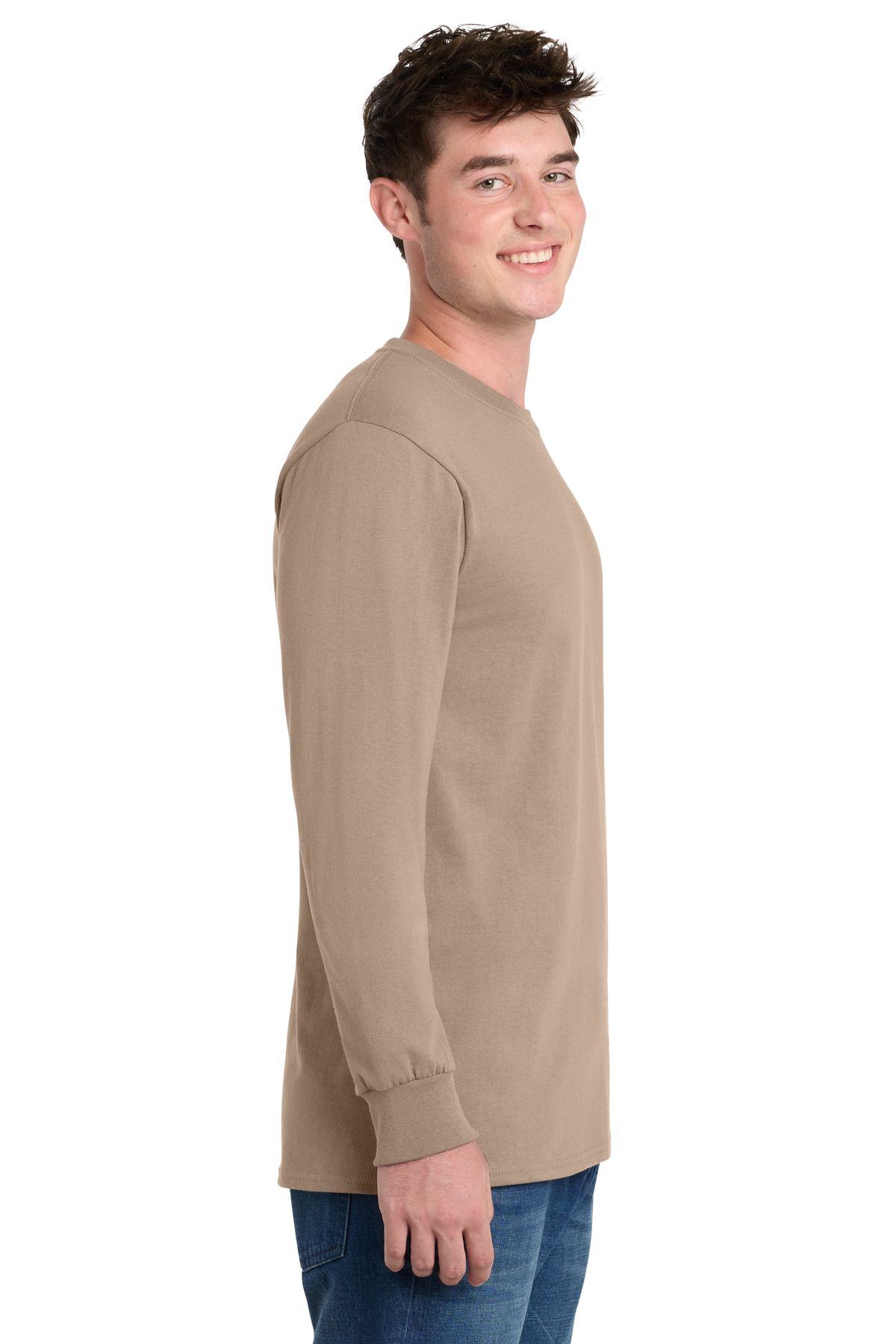 Port & Co Tall Long Sleeve Essential Tee. PC61LST
